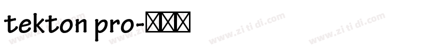 tekton pro字体转换